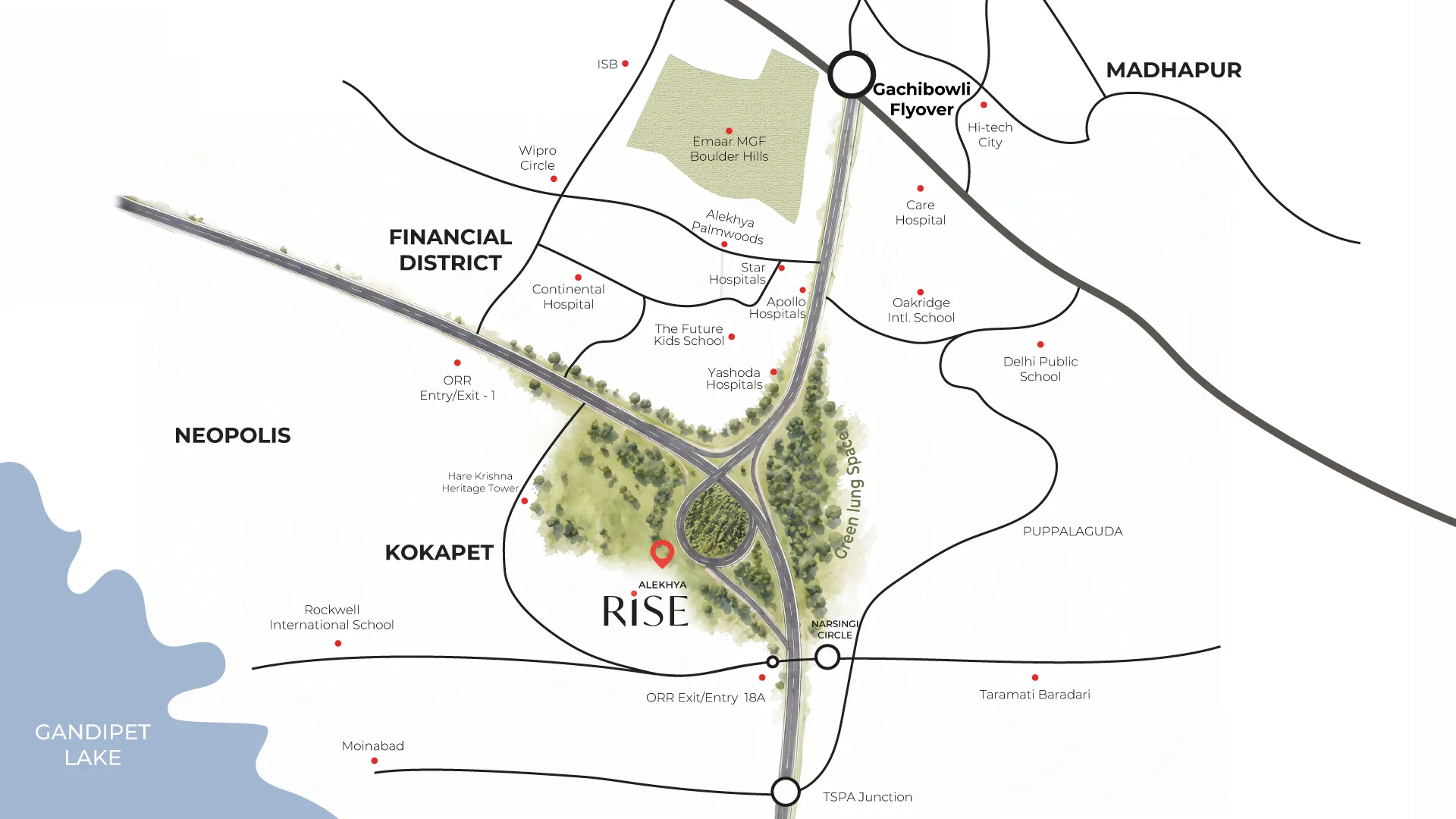 Alekhya RISE Location Map